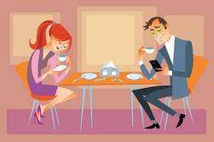 couple at dining table