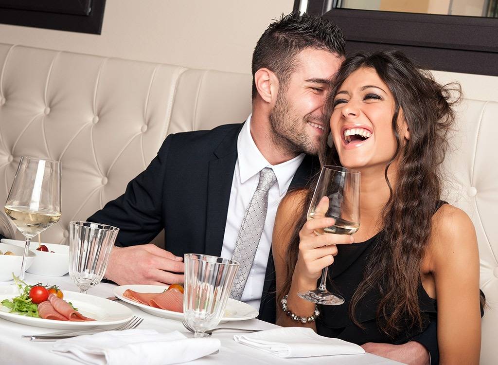 couple laughing