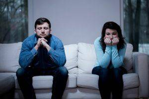 stressed couple
