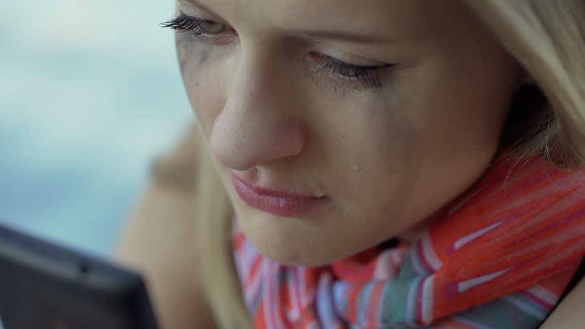 Lady crying