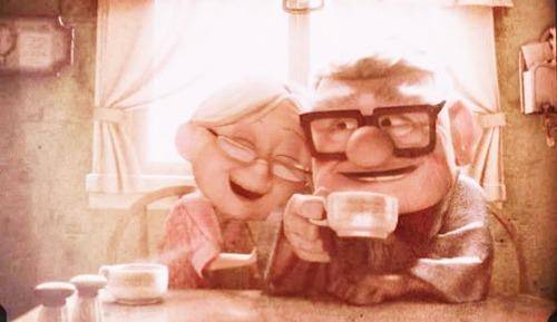 couple laughing together