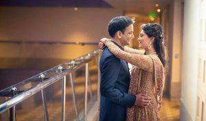 couple look love struck in marriage