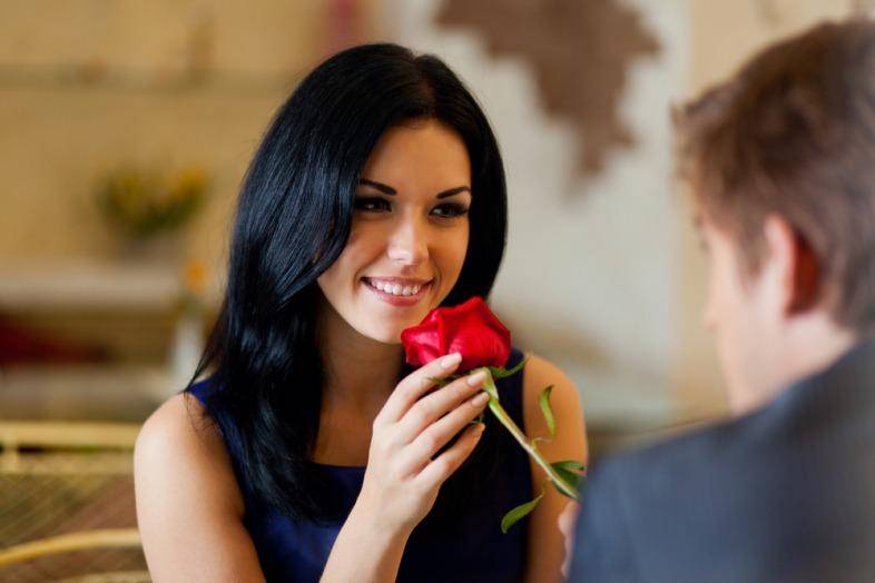 woman on a date