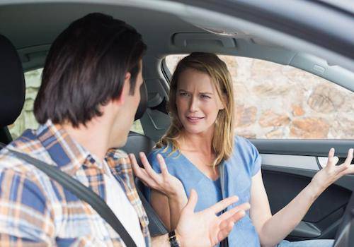Argue in car
