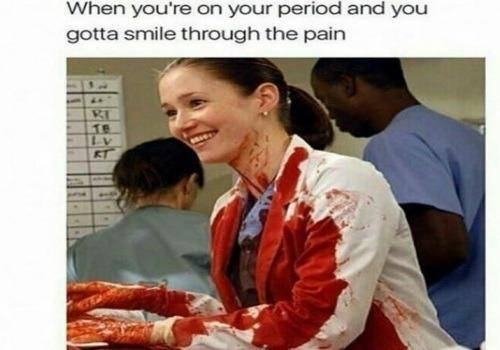 Blood flow in periods