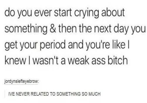 Crying in periods