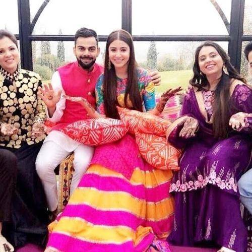Virat anushka mehendi