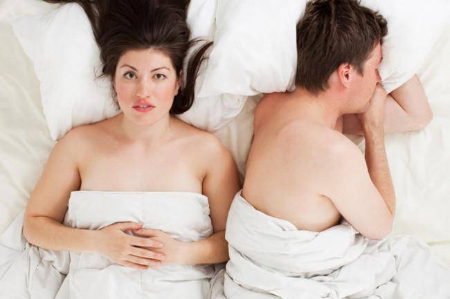 couple sleeping in different side
