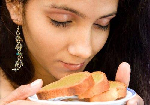 Eating food