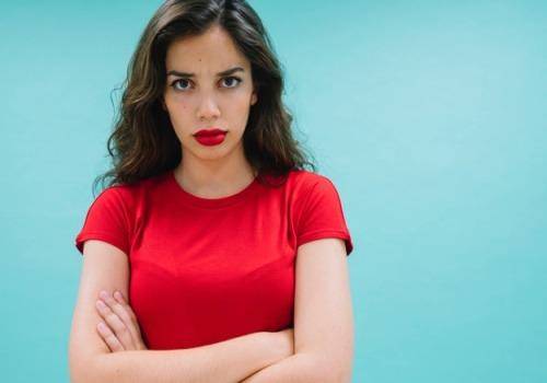 annoyed woman