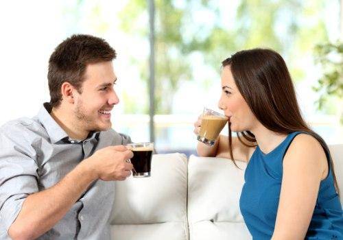 couple drinking coffee together