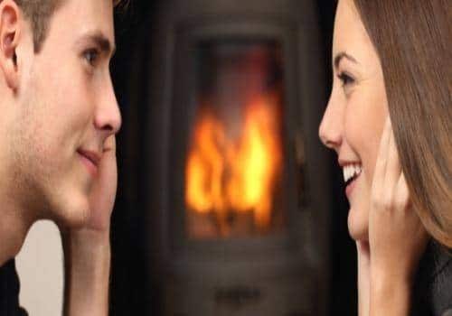 couple looking each other