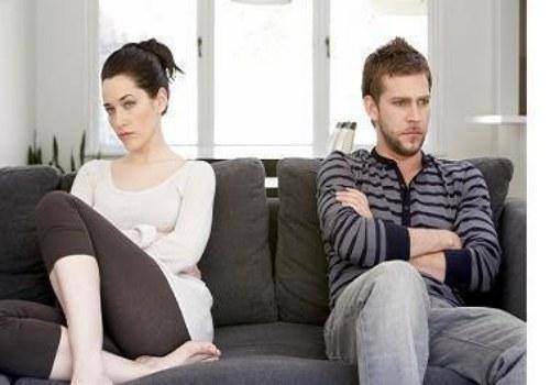 couple not talking to each other