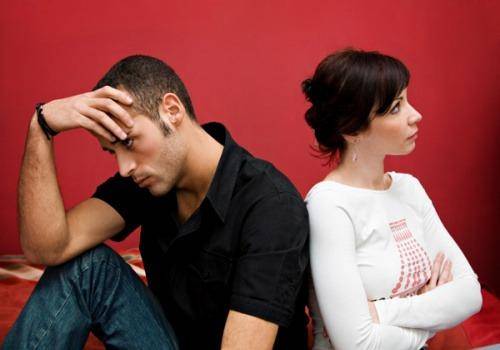 frustrated couple