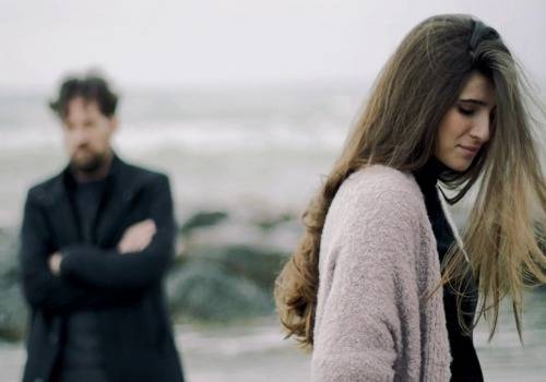 sad man and lady