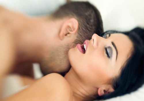 sexy man and woman getting intimate