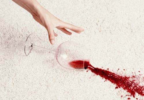 wine spilled