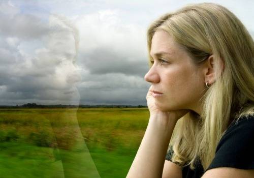 woman reflecting