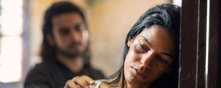Abused woman