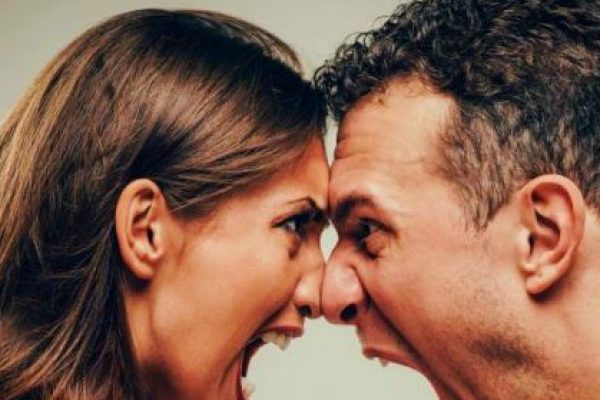 Angry couple