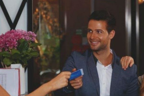 Couple at Reception