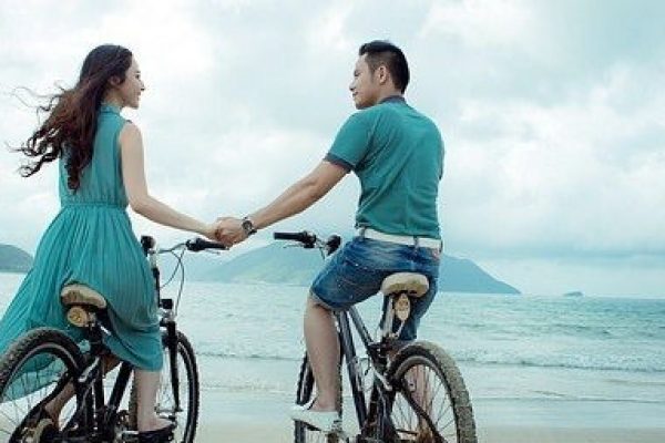 Couple on Bicycles
