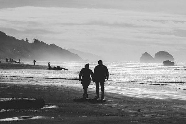 Couple on Evening Walk