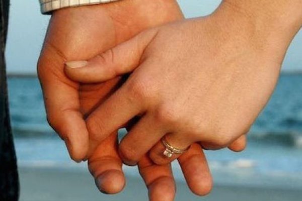 Hands Before Beach