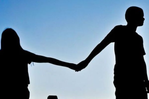Holding Hands Silhouette