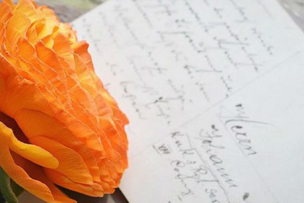 Letter and Flower