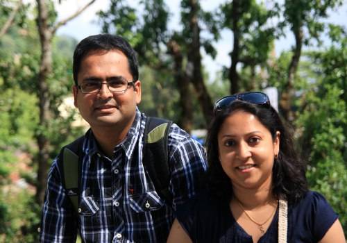 Sukanya with her husband