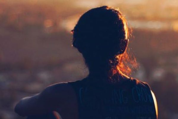 Woman Sitting Alone