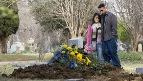 couple at grave