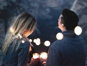 couple chatting