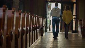 couple in a church