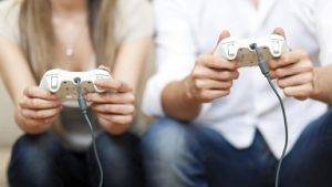 couple playing games