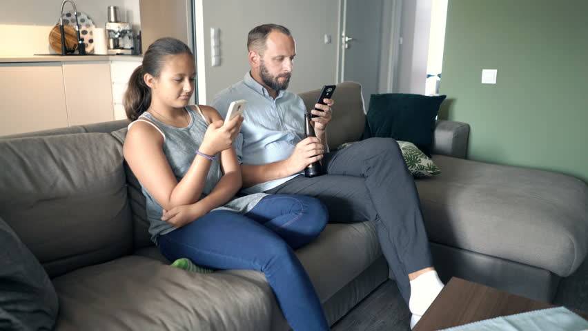 couple watching television