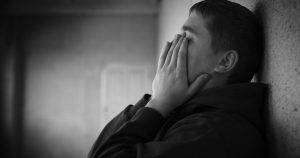 distressed man
