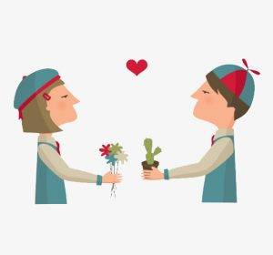 exchanging gifts