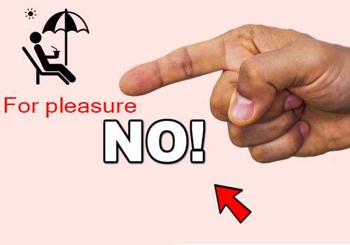 for pleasure