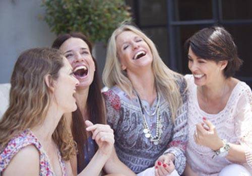 group of women laughing