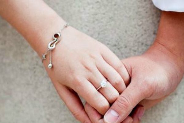 holding hands