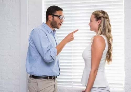 husband blaming wife