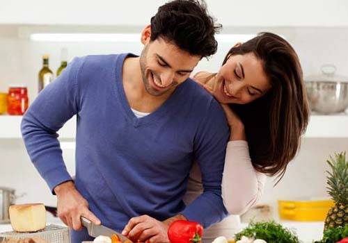 husband cooking