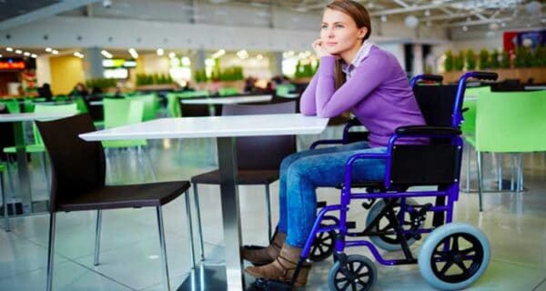 physically disabled woman