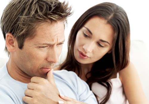 sad husband