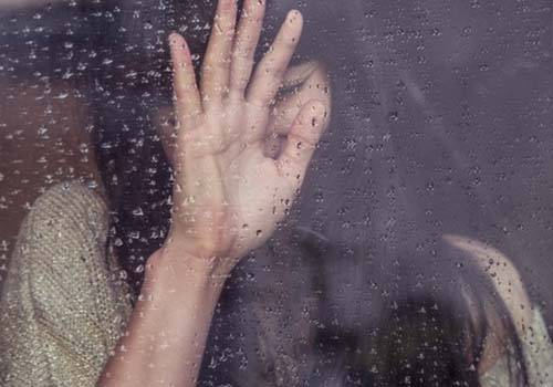 sad numb women