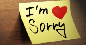 sorry note