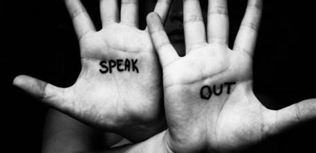 speaking out
