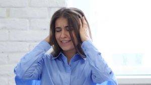 stressed woman